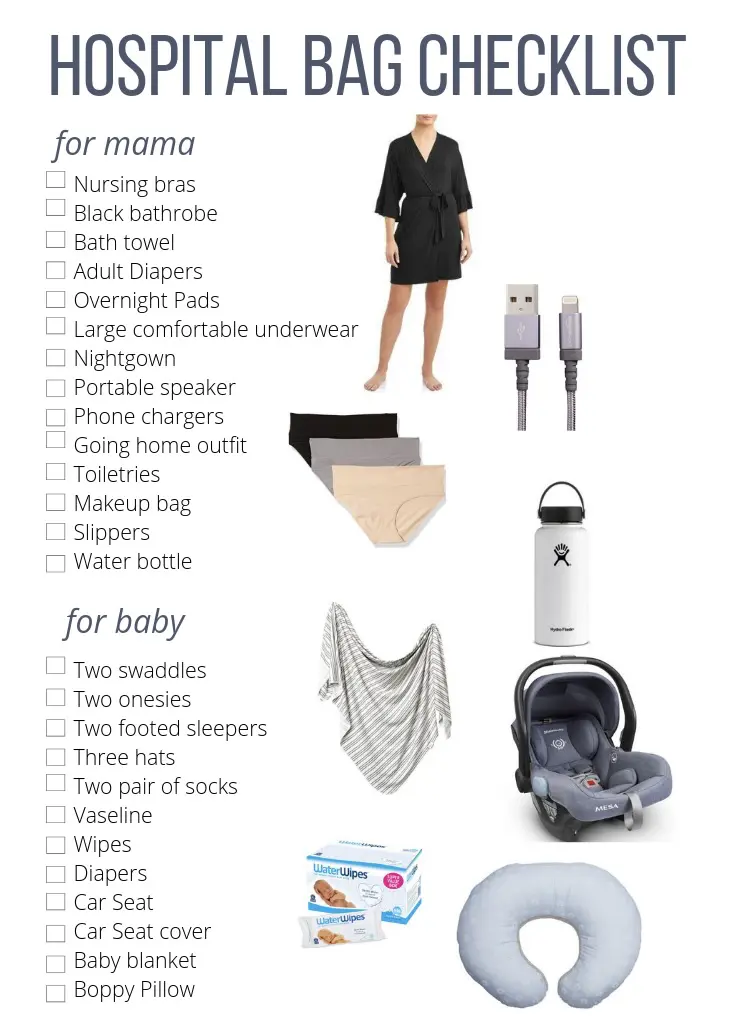 Hospital Bag Checklist for Expectant Moms